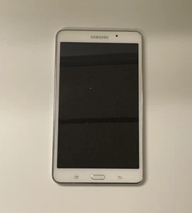 FOR PARTS - Samsung Galaxy Tab 4 8GB White (Wi-Fi ) 7.0 inches - ISSUE READ!! - Afbeelding 1 van 2