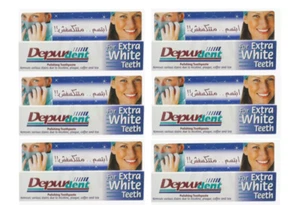 Depurdent Toothpaste Extra Teeth Whitening & Polishing 50 ML × 6 Pack - Picture 1 of 1
