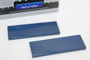 Lego (c) 2x Fliese 2x6 - tile - dunkelblau - 69729 - Platte / Fliesen - Bild 1 von 1