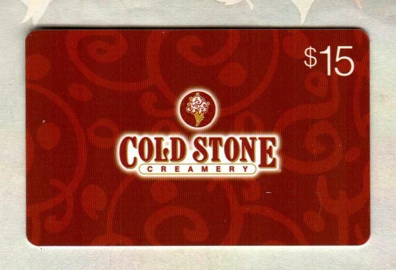 COLD STONE CREAMERY Logo on Red 2011 Gift Card ( $0 - Collectible Card Only )  - Image 1 of 1