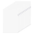 L Type Folders 10 Pack A5 Plastic File Project Pockets, Frosted
