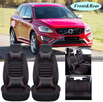 For Volvo XC60 XC40 XC90 Car Seat Covers 5-Seater Full Set Cushion PU Leather - Image 1 of 4