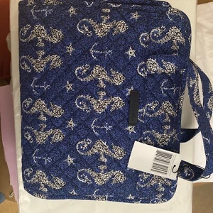 Vera Bradley kultiger hängender Reiseorganizer Kosmetikkoffer - natürlich Seepferdchen - Bild 1 von 4