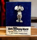 Vintage Sterling Silver 3D Disney Mickey Mouse Bracelet Charm Original Tag 1970s