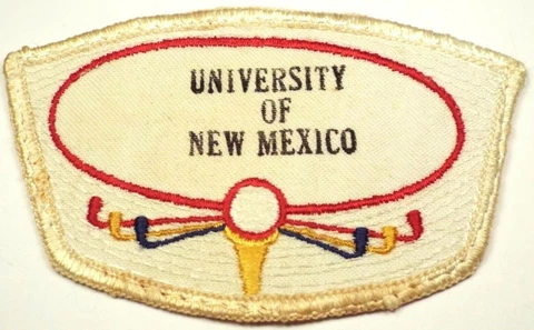 Vintage UNIVERSITY OF NEW MEXICO Golf Team/Club Patch Albuqueque NM RARE Golfing Cover