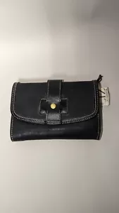 Billetera para mujer Liz Claiborne negra vintage envío gratuito - Imagen 1 de 8