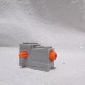 LEGO Part 61100c01 Windup Motor 2x4 Orange Release Button Light Bluish Gray x1 - Picture 1 of 5