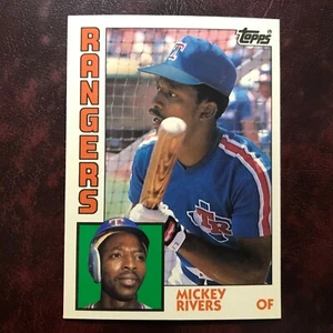 1984 Topps TIFFANY Set MICKEY RIVERS #504 TEXAS RANGERS ** MINT ** HIGH GRADE ** - Picture 1 of 2