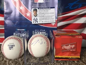 Justus Sheffield NY Yankees 2018 FUTURES Baseball OMLB signed handsigniert - Bild 1 von 1
