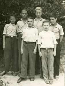Handsome boys school pioneer camp portrait ussr vintage photo - Picture 1 of 3