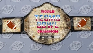 Tecmo Bowl TFL Champion Championship Belt Adult Size 2mm Brass - Picture 1 of 1