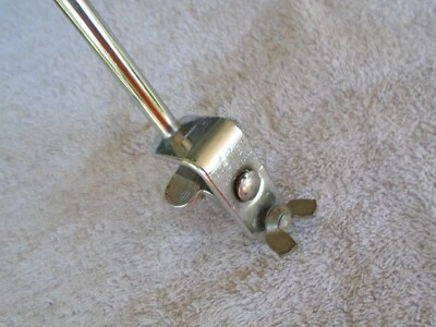 VINTAGE ENGLAND PREMIER BASS DRUM HOOP COWBELL POST MOUNT-VG! - Image 1 of 4