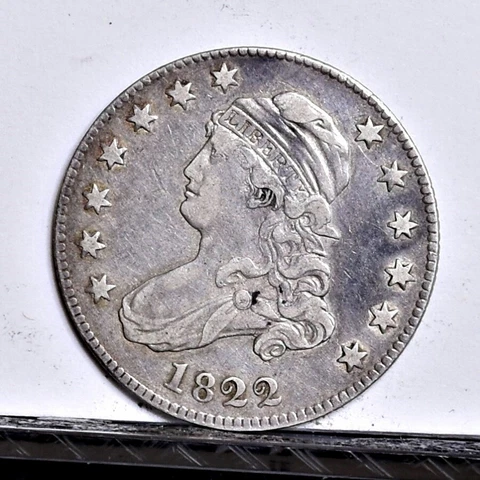 1822 Bust Quarter - XF Details (#42455) Cover