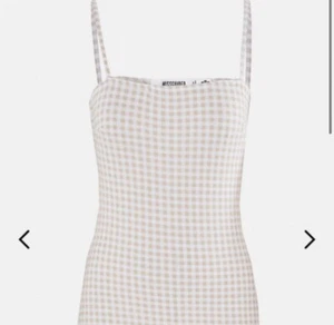 Nwt Missguided petite cream gingham strappy dress 2 - Picture 1 of 3