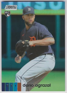 Dario Agrazal 2020 Topps Stadium Club #65 Rainbow Foil SP 18/25 RC Rookie Tigers - Picture 1 of 3