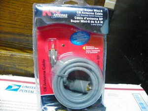 K40 18FT RG8X COASSIALE PL259 CON RESISTENZA CORROSIVA CON STIVALE SU ANT END MADE IN USA - Foto 1 di 8
