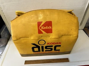 Vintage Vinyl Picnic Cooler Bag Kodak Disc Camera Advertising Promo - Picture 1 of 6