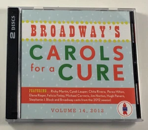 Broadway's Carols For Cure 2012 Vol. 14 2 CD Set Christmas Cyndi Lauper Holiday - Imagen 1 de 2