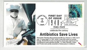 DYNAMITE HANDPAINTED / TINTED CELEBRATE 1940s ANTIBIOTICS SAVE LIVES PENECILLIN - Picture 1 of 1