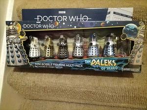 Doctor Who The Daleks Of Skaro 6 Pack MINI BOBBLE FIGURINE SUPREME NEW SEALED - Picture 1 of 11