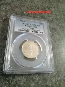 1999-S CONNECTICUT Silver Proof Quarter PR70 PCGS w/light tarnish LOW PRICE!! - Picture 1 of 6
