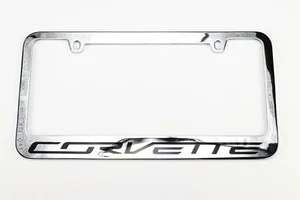 2014 - 2018 Corvette Chrome License Plate Frame C7 NEW - Picture 1 of 1