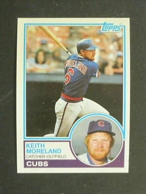 1983 TOPPS KEITH MORELAND CHICAGO CUBS CARD #619!!!!!!!!!  - Image 1 of 2