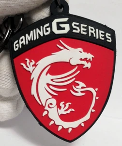 Dragon MSI Gaming Series Rubber Keychain - Picture 1 of 7