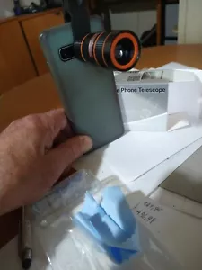 Novità :Teleobiettivo fotocamera smatphone 8 x clip nero - Foto 1 di 5