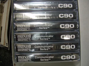 Maxell C90 Communicator Serie Kassettenbänder 10er Box (jeweils neu, versiegelt) - Bild 1 von 5