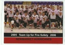 2005-06 Newmarket Hurricanes (OPJHL) team photo card