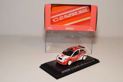 A80 1:43 NOREV 155253 CITROEN C2 SUPER 1600 RALLY MONTE CARLO 2005 MEEKE MIB 4 - Immagine 1 di 4