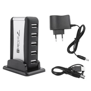 Connettore Eu Hub Esterno 7 Connettori USB 2.0 Con Alimentatore Multisocket1769 - Foto 1 di 7