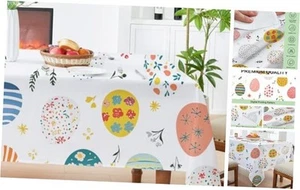 Easter Spring Tablecloth for Rectangle Tables - 60 x 84 Inch Waterproof - Picture 1 of 8