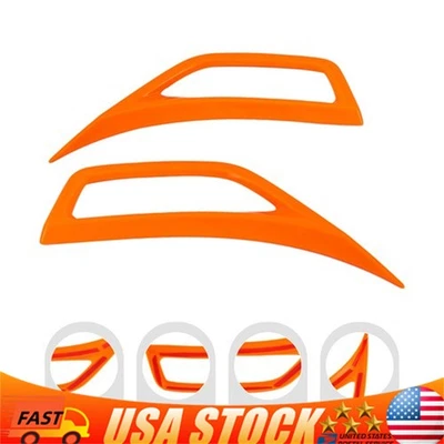 Side Leaf Air Vent Cover Trims For Jeep Wrangler JL JT 2018up Accessories Orange - Image 1 of 4
