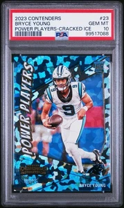 Bryce Young 2023 Panini Contenders Power Players Cracked Ice RC /25 PSA 10 - Picture 1 of 3