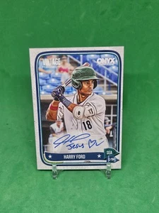 Harry Ford 2024 onice baseball vintage inchiostro blu scritta parallela Gesù ama - Foto 1 di 1