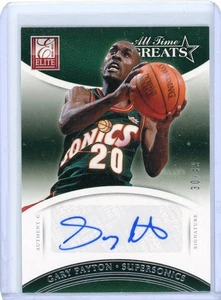 GARY PAYTON 2012-13 DONRUSS ELITE BASKETBALL #19 Autograph AUTO CARD 30/49 - Picture 1 of 2