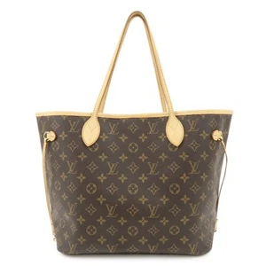 Authentic Louis Vuitton Monogram Neverfull MM Tote Bag Brown M40156 Used F/S - Picture 1 of 24