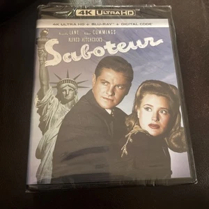 Saboteur (Ultra HD, Blu-ray, 1942) Nagelneu Versiegelt - Bild 1 von 2