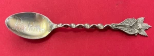 Parkhill Twisted Handle Scenic Sterling Silver 9.5g 4.25” Souvenir Spoon - Picture 1 of 10
