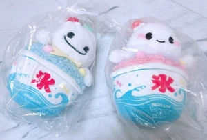 Bigolive Shaved Ice Go-chan Bi-chan Plush doll set of 2 NEW - Picture 1 of 1