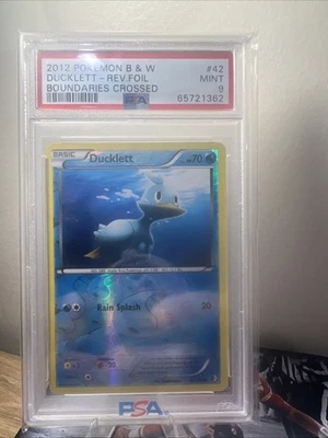Ducklett Pokemon Black & White Boundaries Crossed #42 PSA 9!  Only PSA 9!!🔥🔥 - Image 1 of 2