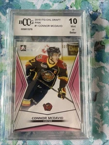 2015-16 Connor McDavid Rookie ITG CHL DRAFT Pink /200 RC BccG 10 37/200 - Bild 1 von 3