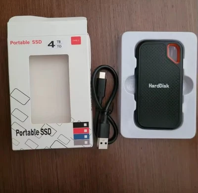 Disque Dur Externe Portable 4To SSD - USB 3.0 TYPE-C - Image 1 of 4