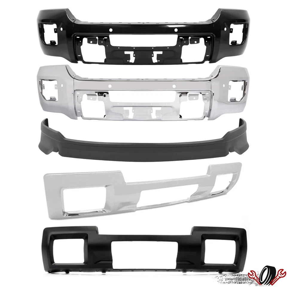 Front Bumper Face Bar SKid Plate Valance For GMC Sierra 2500 HD 3500 HD 2015-19 - Image 1 of 1