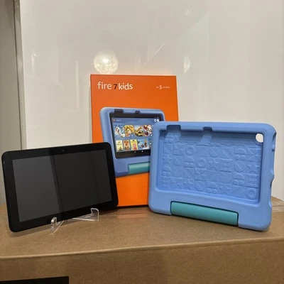 Amazon Fire 7 Kids Edition-Tablet 17,7cm (7 Zoll) Display 16 GB blau - wie neu - Bild 1 von 4