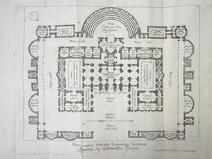 Thermarum Georg Christoph Kilian Radierung Therme Diokletian Grundriss Rom 1767 - Picture 1 of 6