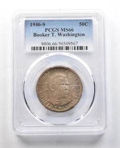 1946-S Booker T Washington Commemorative Half Dollar MS66 PCGS *8891 - Picture 1 of 3