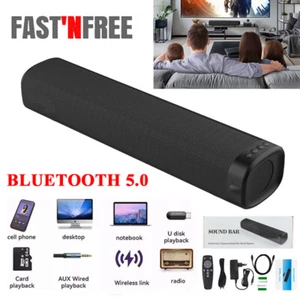 Bluetooth 5.0 Soundbar 3D-Stereo Surround TV Sound System Heimkino Lautsprecher - Bild 1 von 10